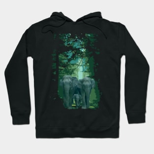 Elephants and Forests Hoodie